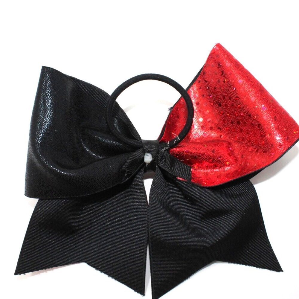 Big Stiff 6" Cheer Bows Sparkly Bejeweled Competition Cheerleader Lot Of 5 Bows - Picture 7 of 13